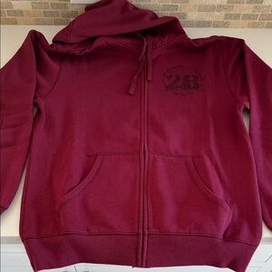 Mickey Mouse Disney Parks Official Burgundy Hoodie Jacket Size: S NWOT
